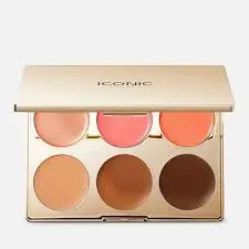 Iconic London Multi-Use Cream Blush, Bronze and Highlight Palette