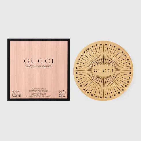 02, Gucci Glow Highlighter powder in 02 Frosted Lilac | 