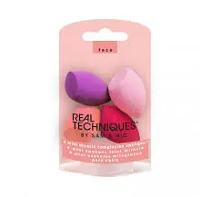 Real Techniques Mini Miracle Complexion Sponge 4 Pack, Small Makeup Blending Sponges
