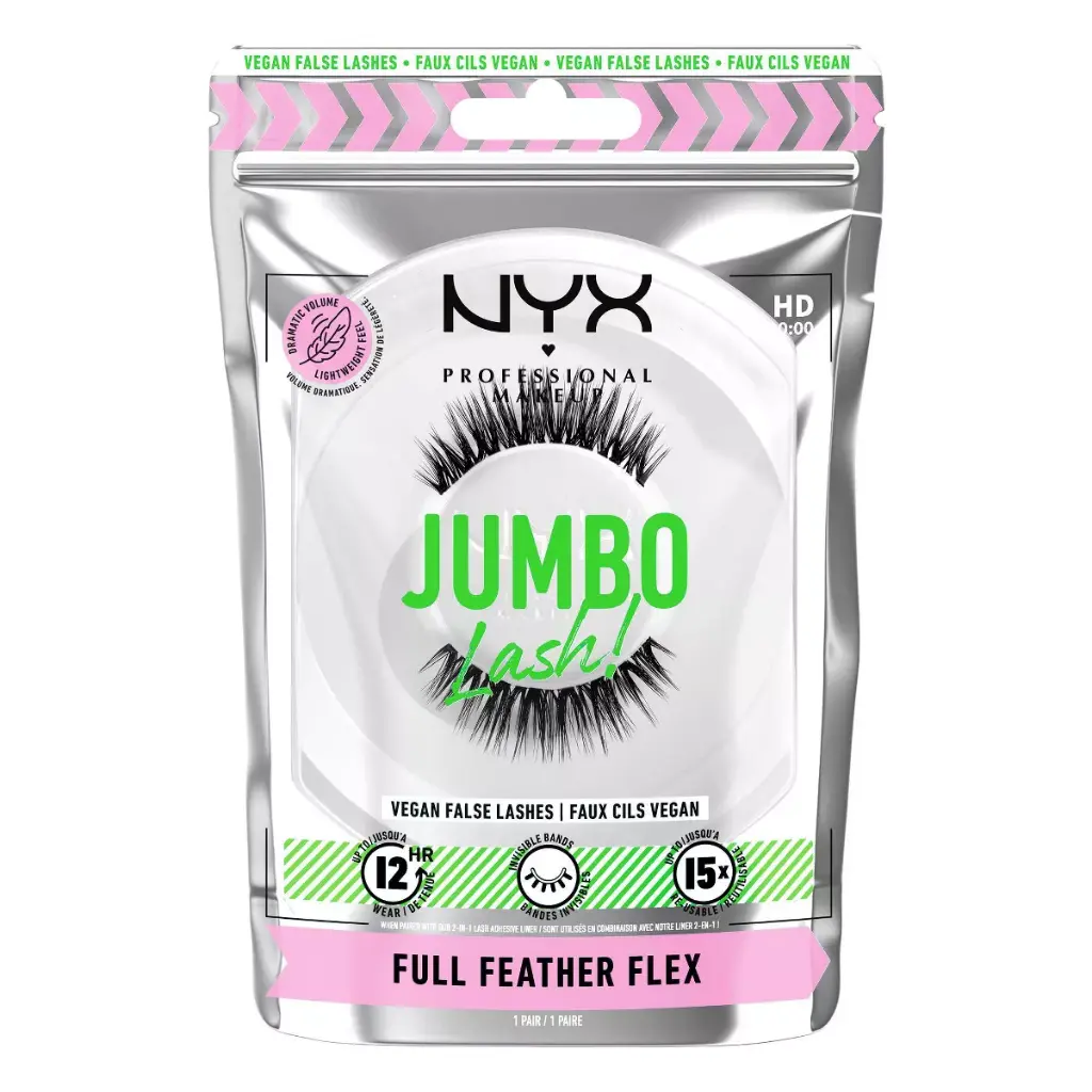 NYX Professional Makeup Jumbo Lash Vegan False Eyelashes - 07 Full Feather Flex