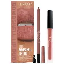 Huda Beauty Bombshell Lip Liner and Liquid Lipstick Set‏