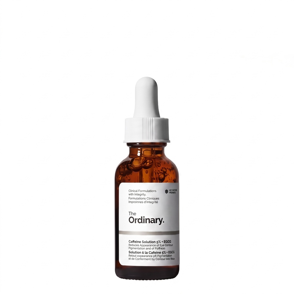 THE ORDINARY Caffeine Solution 5% + EGCG, Depuffing Eye Serum for Dark Circles and Tired Eyes (30ML)