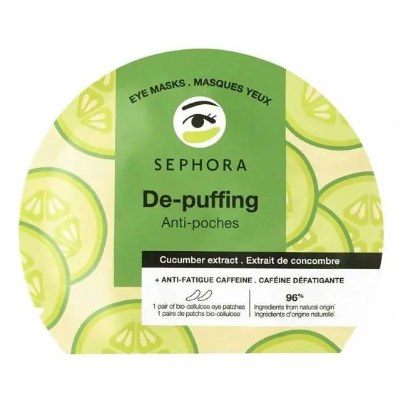 SEPHORA COLLECTION Anti-Fatigue Bio-Cellulose Eye Masks Cucumber‏ 