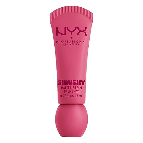 NYX PROFESSIONAL MAKEUP Smushy Matte Lip Balm, Tinted Lip Moisturizer with Soft, Matte Finish - Swipe Sesh (Light Dusty Rose) 