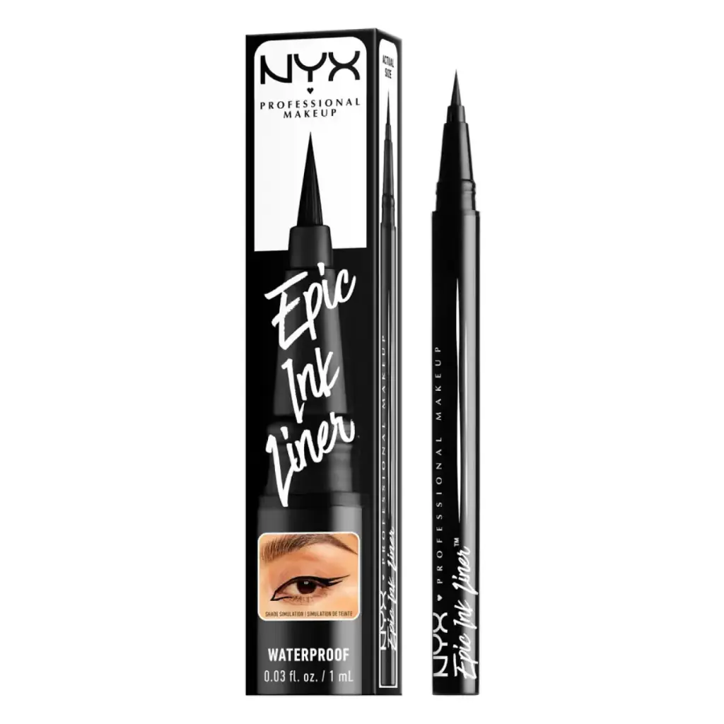 NYX PROFESSIONAL MAKEUP Epic Ink Liner, Waterproof Liquid Eyeliner - Black.