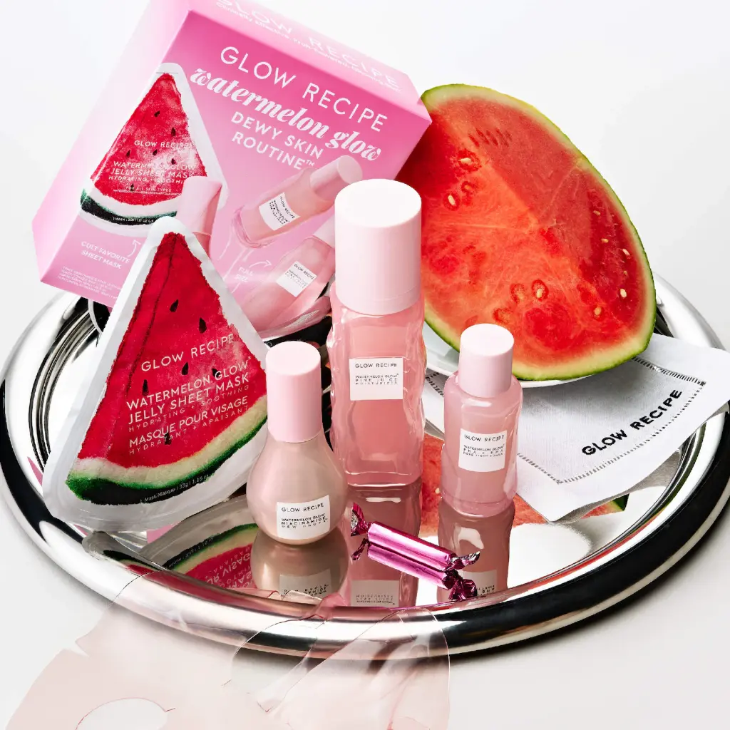 Gisou Watermelon Glow Dewy Skin Routine 