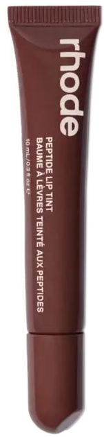 Rhode Peptide Lip Tint Sheer Color and Hydrating Finish.