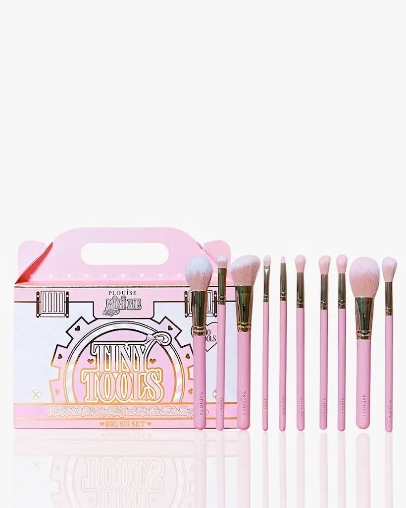 PLOUISE Tiny Tools 10Pcs Beginner Makeup Brush Set