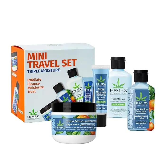 HEMPZ TRIPLE MOISTURE MINI TRAVEL SET
