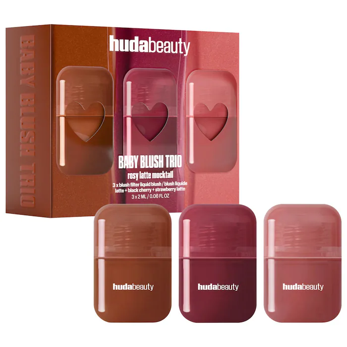 HUDA BEAUTY Mini Blush Mocktail Trio Gift Set
