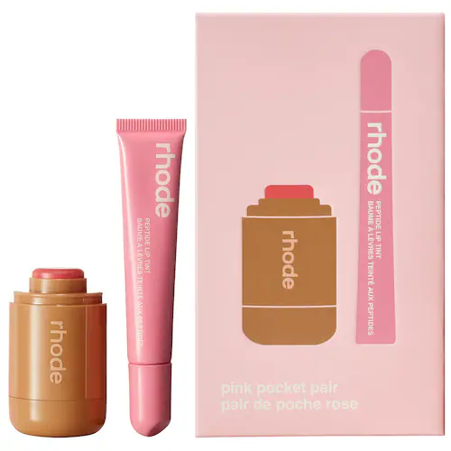 RHODE Pocket Pair Limited Edition Lip + Cheek Set: PINK POCKET PAIR
