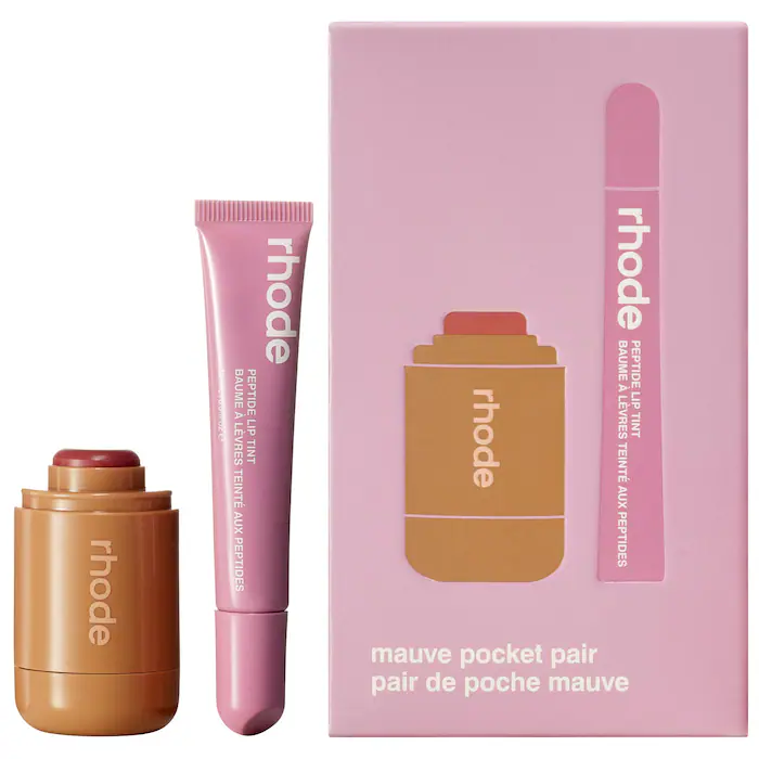 RHODE Pocket Pair Limited Edition Lip + Cheek Set: MAUVE POCKET PAIR