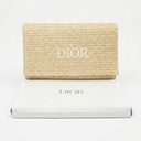 Christian Dior Clutch Pouch 2023 Summer Limited Novelty No Box Rattan Bag Beige 