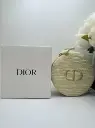 Dior Gold Cosmetic Jewelry Makeup Bag with a Drawstring Closure Mini Size