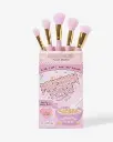 PLOUISE Precision Puffs 5-Piece Purple Face Brush Set