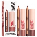 MAKE UP FOR EVER Wherever Walnut pencil and gloss sit 