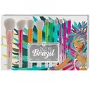 BH Cosmetics TAKE ME BACK TO BRAZIL 10 Piece Brush Set NIB
